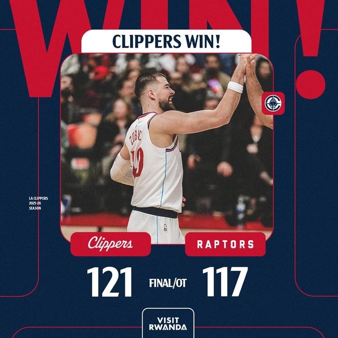 皇冠网站-一战打破质疑?快船官推发布赢球海报:封面人物祖巴茨